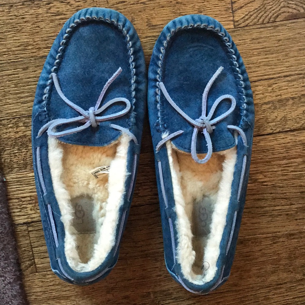 Blue ugg slippers